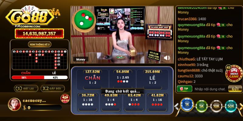 Thông tin về trò chơi xóc đĩa tại nhà cái Go88